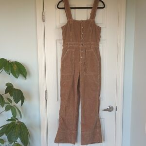 Aerie Brown Corduroy Jumpsuit
